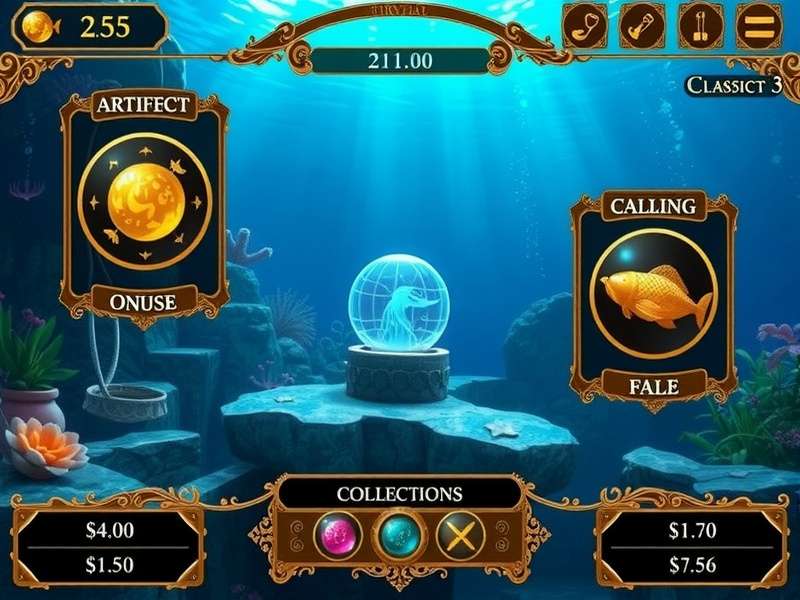 Oceanic Orb Of Fortune gameplay screenshot showing underwater environment